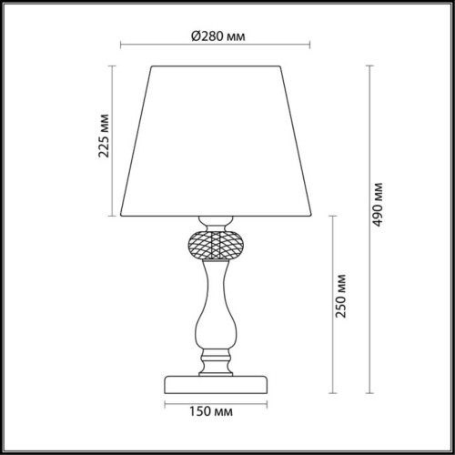 Настольная лампа Odeon Light Aurelia 3390/1T изображение в интернет-магазине Cramer Light фото 3