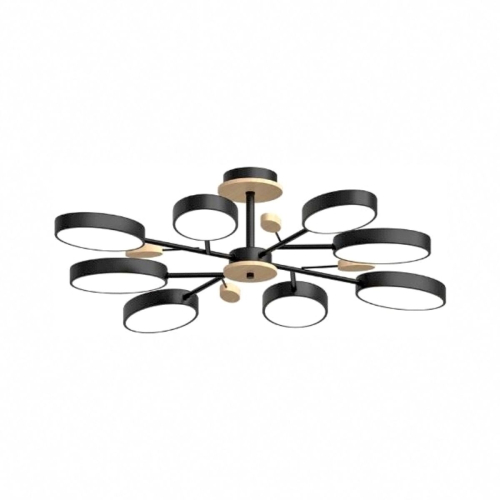 Люстра на штанге LED4U L3221-850 BK изображение в интернет-магазине Cramer Light