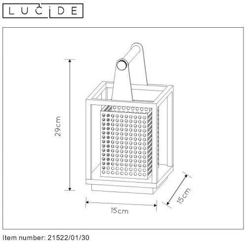 Настольная лампа Lucide SANSA 21522/01/30 изображение в интернет-магазине Cramer Light фото 3