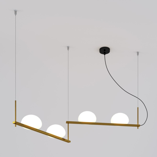 Подвесной светильник Eurosvet Stair 70145/4 латунь a061376 изображение в интернет-магазине Cramer Light фото 2