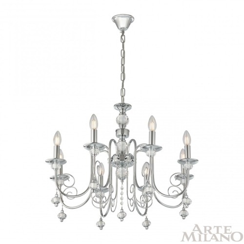 Подвесная люстра Arte Milano 346109/8 CR изображение в интернет-магазине Cramer Light фото 3