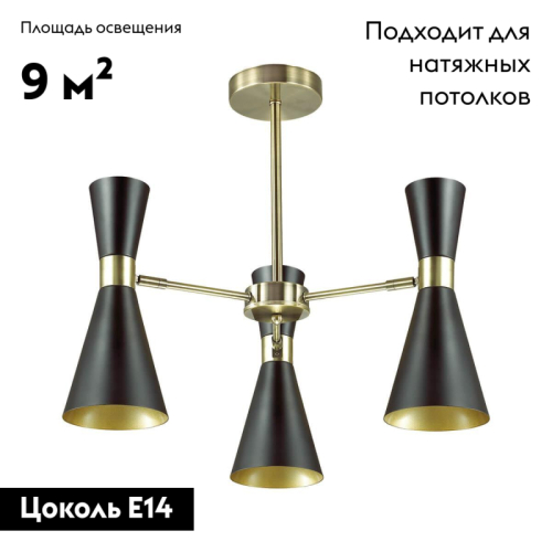 Потолочная люстра Lumion Quinn 3662/3C изображение в интернет-магазине Cramer Light фото 2