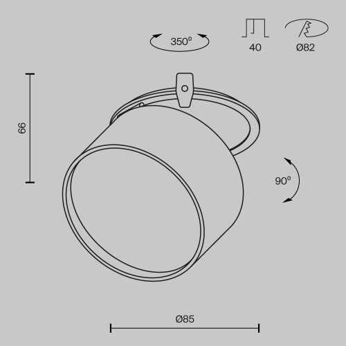 Встраиваемый светильник Maytoni Onda DL024-12W-DTW-W изображение в интернет-магазине Cramer Light фото 13