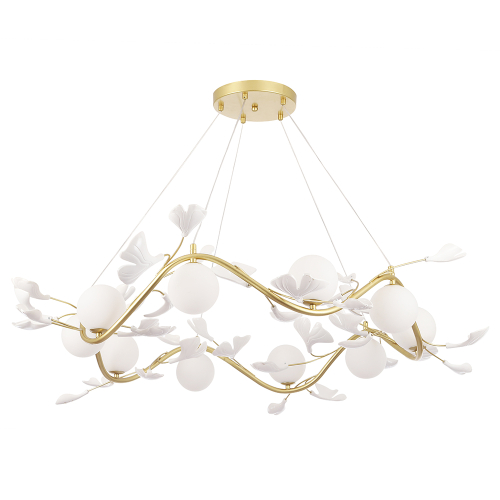 Подвесная люстра Crystal Lux COLIBRI SP10 GOLD изображение в интернет-магазине Cramer Light фото 3