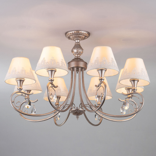 Потолочная люстра Eurosvet Incanto 60069/8 серебро изображение в интернет-магазине Cramer Light фото 5