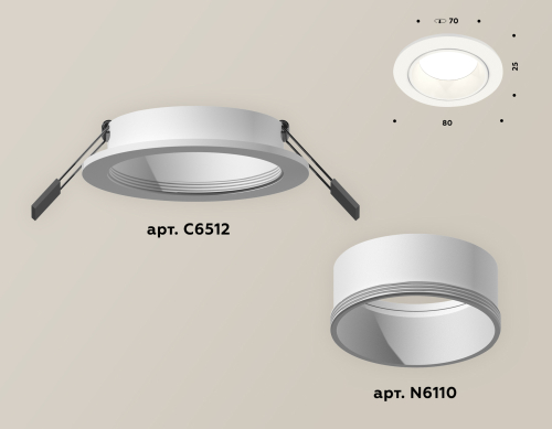 Встраиваемый светильник Ambrella Light Techno XC6512001 (C6512, N6110) изображение в интернет-магазине Cramer Light фото 2