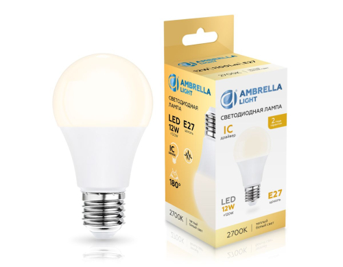 Светодиодная лампа Ambrella Light Bulbing E27 12W 2700K 601203 изображение в интернет-магазине Cramer Light фото 3