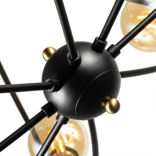 Люстра на штанге ARTE Lamp A1963PL-8BK изображение в интернет-магазине Cramer Light фото 4