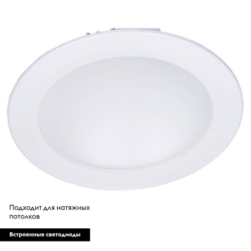Встраиваемый светодиодный светильник Arte Lamp Riflessione A7016PL-1WH изображение в интернет-магазине Cramer Light фото 3