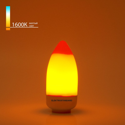 Светодиодная лампа Elektrostandard свеча матовая E14 3W 1600K 4690389174278 изображение в интернет-магазине Cramer Light