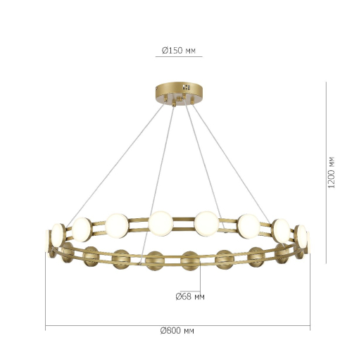 Подвесная люстра ST Luce Monro SL6610.203.20 изображение в интернет-магазине Cramer Light фото 5