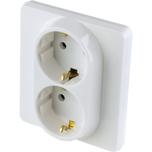 Розетка двойная с/з Legrand Inspiria 673750 дополнительное фото фото 3