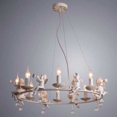 Подвесная люстра Arte Lamp Amur A1133SP-8WG изображение в интернет-магазине Cramer Light фото 4