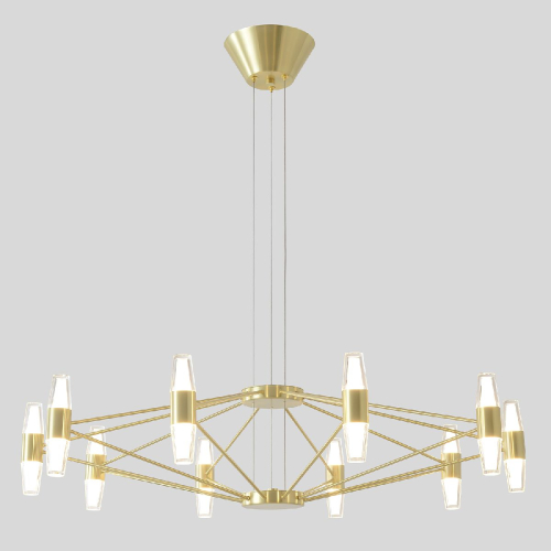 Подвесная люстра Crystal Lux DOROTEA SP10 GOLD изображение в интернет-магазине Cramer Light