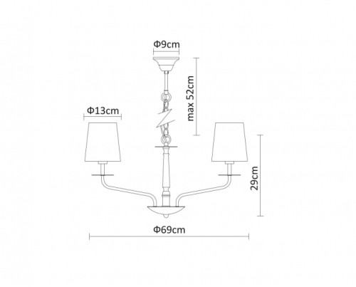 Подвесная люстра Arte Lamp A1048LM-8CC изображение в интернет-магазине Cramer Light фото 4