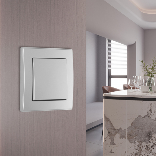 Выключатель одноклавишный Arte Milano SET06-1-30-1 silver дополнительное фото фото 4