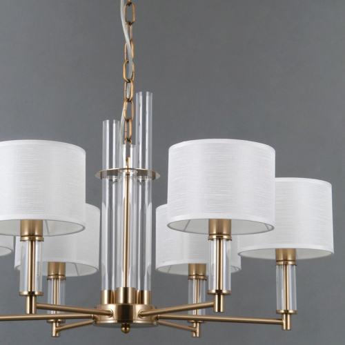 Подвесная люстра Illumico IL0755-6PSQ-25 BRASS GENOA изображение в интернет-магазине Cramer Light фото 2