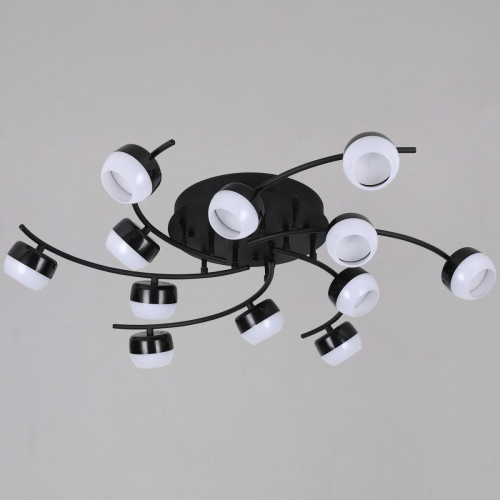 Потолочная люстра Reluce 90590-0.3-12 Black изображение в интернет-магазине Cramer Light фото 4