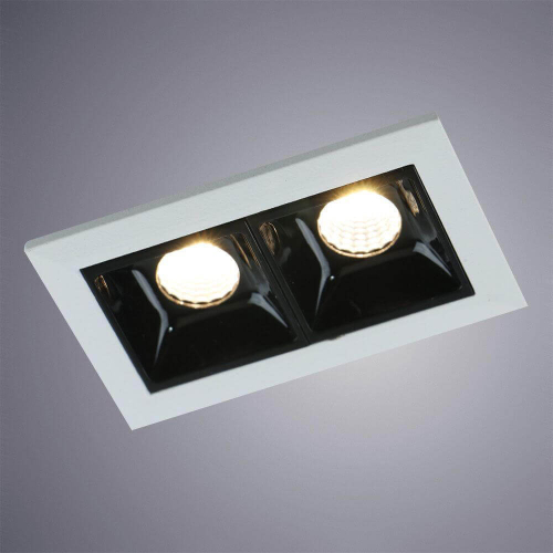 Встраиваемый светодиодный светильник Arte Lamp Grill A3153PL-2BK изображение в интернет-магазине Cramer Light фото 3