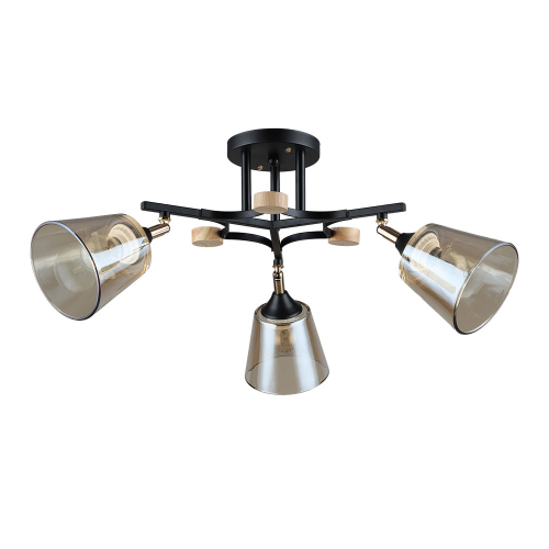 Потолочная люстра Arte Lamp Glassy A5078PL-3BK изображение в интернет-магазине Cramer Light