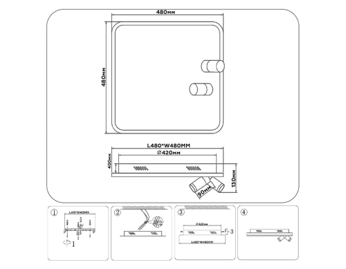 Потолочная люстра Ambrella Light Comfort LineTech FL5115 изображение в интернет-магазине Cramer Light фото 11