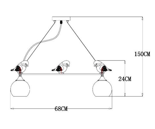 Подвесная люстра ARTE Lamp A2150SP-5WG изображение в интернет-магазине Cramer Light фото 4