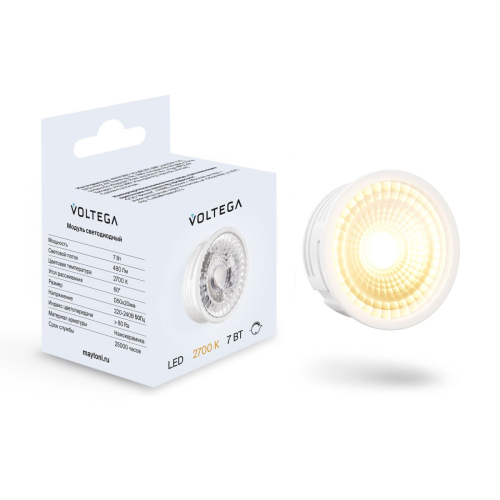 Светодиодный модуль Voltega 7W 2700K DIM 7204 изображение в интернет-магазине Cramer Light