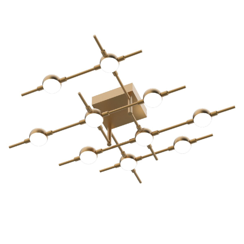 Потолочная люстра DeLight Collection Molecular MX18001067-10A gold изображение в интернет-магазине Cramer Light