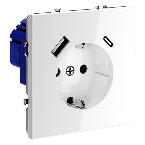 Розетка с USB, A+C Voltum S70 VLS040501 дополнительное фото фото 4