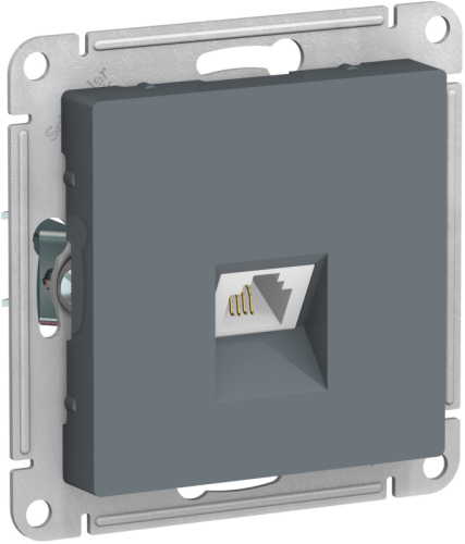 Розетка телефонная RJ11 Systeme Electric AtlasDesign Грифель ATN000781 дополнительное фото