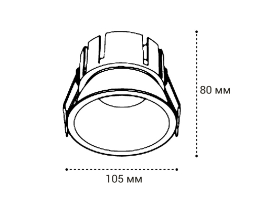Встраиваемый влагозащищенный светильник Italline IT06-6032 white 3000K изображение в интернет-магазине Cramer Light фото 3