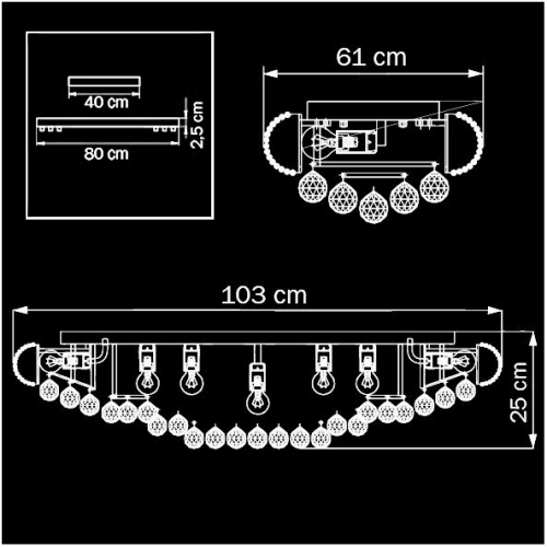 Потолочная люстра Osgona Monile 704212 изображение в интернет-магазине Cramer Light фото 2