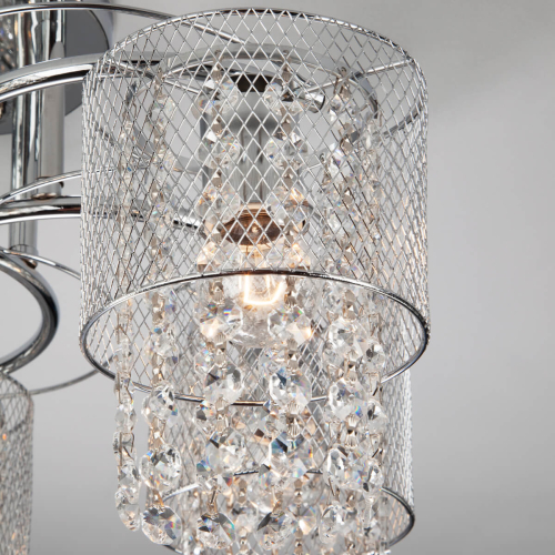 Потолочная люстра Eurosvet Bonnie 30137/5 хром изображение в интернет-магазине Cramer Light фото 5