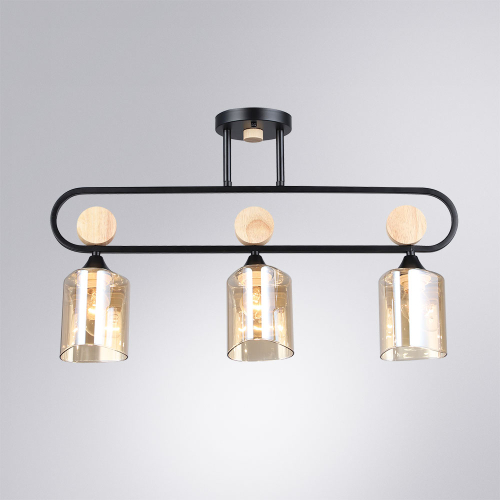 Потолочная люстра Arte Lamp Glamore A5076PL-3BK изображение в интернет-магазине Cramer Light фото 2