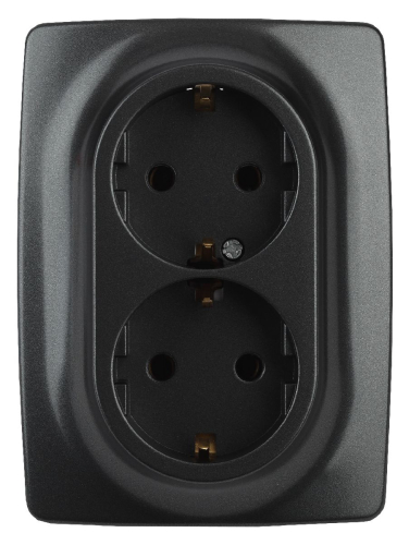 Розетка 2x2P+E Schuko Эра 12-2106-05 Б0031232 дополнительное фото