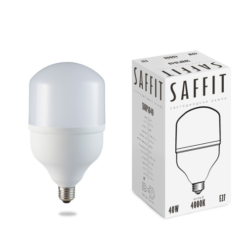Лампа светодиодная Saffit SBHP1040 E27 40W 4000K 55092 изображение в интернет-магазине Cramer Light