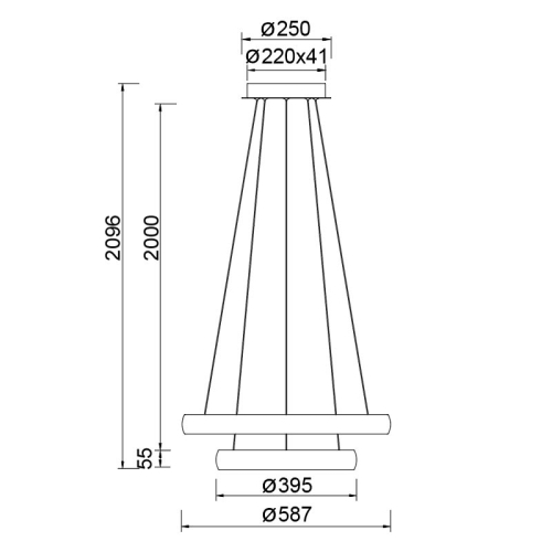 Подвесная люстра Mantra Flats 9429 изображение в интернет-магазине Cramer Light фото 6