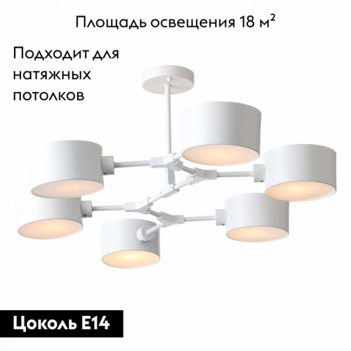 Потолочная люстра Evoluce Gimento SLE183502-06 изображение в интернет-магазине Cramer Light фото 2