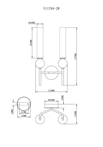 Бра Moderli Illis V11794-2W дополнительное фото фото 9