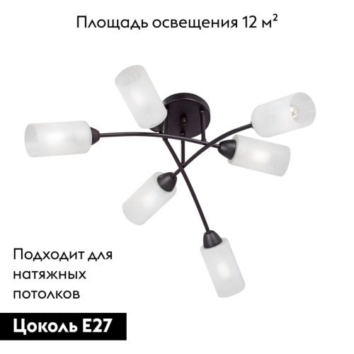 Потолочная люстра Vitaluce V4188-1/6PL изображение в интернет-магазине Cramer Light фото 2