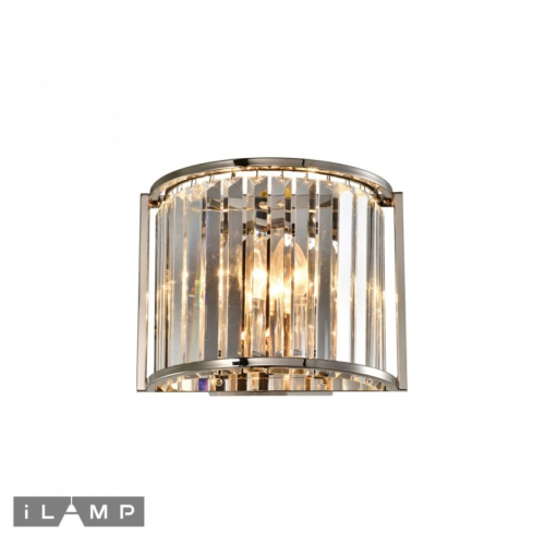 Настенный светильник iLamp Qeens W2553-2 Nickel изображение в интернет-магазине Cramer Light