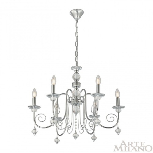 Подвесная люстра Arte Milano 346109/6 CR изображение в интернет-магазине Cramer Light фото 3