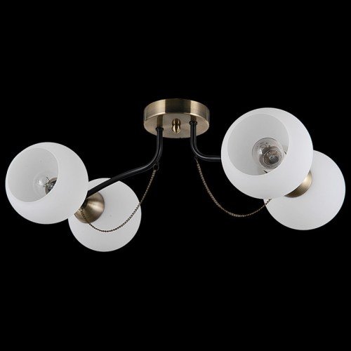 Потолочная люстра Illumico IL0035-4CSQ-79 BK AB изображение в интернет-магазине Cramer Light фото 2