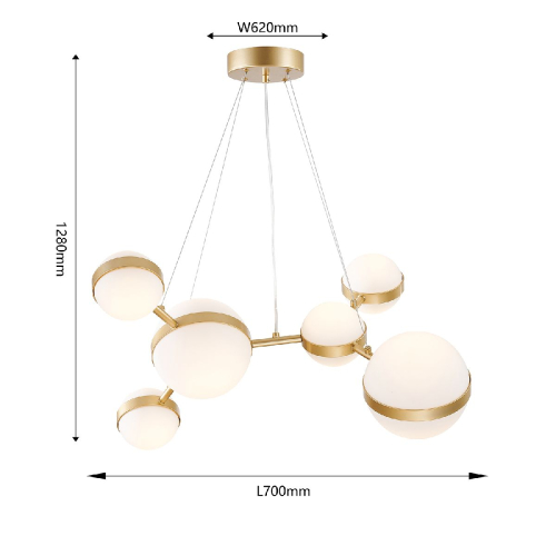 Подвесная люстра Favourite Asterismo 4448-6P изображение в интернет-магазине Cramer Light фото 3