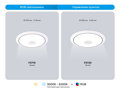 Потолочный светильник Ambrella Light Orbital Dance FZ710 изображение в интернет-магазине Cramer Light фото 6