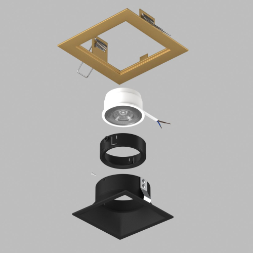 Встраиваемый светильник Lightstar Domino (214513+214507+214007) D51307BMOD изображение в интернет-магазине Cramer Light фото 3