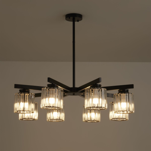 Люстра на штанге Freya Ferrera FR5474PL-08B изображение в интернет-магазине Cramer Light фото 5
