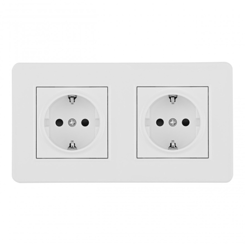 Розетка Arte Milano SET16-2-40-1x2 white дополнительное фото