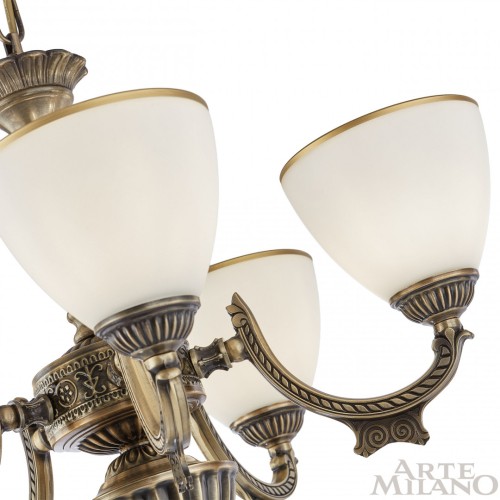 Подвесная люстра Arte Milano 342837/5 AB изображение в интернет-магазине Cramer Light фото 6