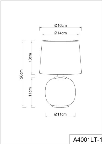 Настольная лампа Arte Lamp Merga A4001LT-1CC изображение в интернет-магазине Cramer Light фото 4